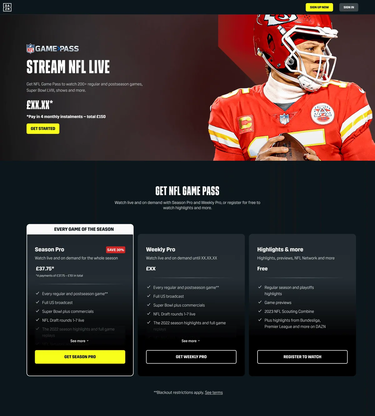 NFL on DAZN: Acquisition Journeys