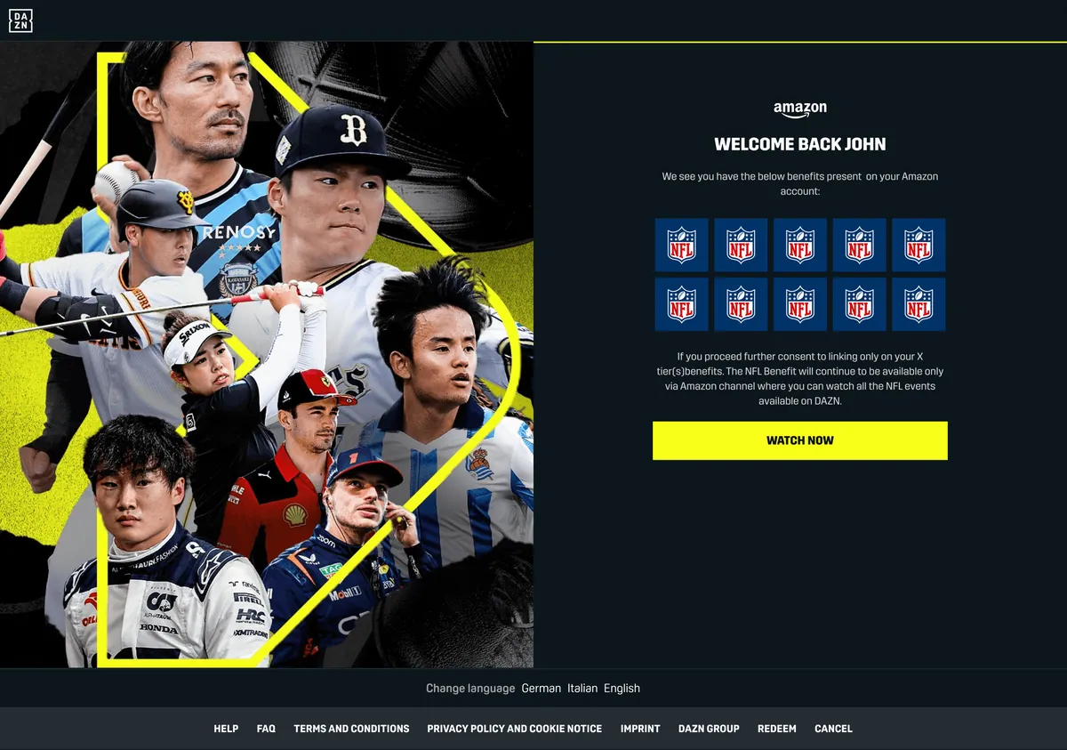 DAZN x Amazon Prime project imagery (2 of 2)