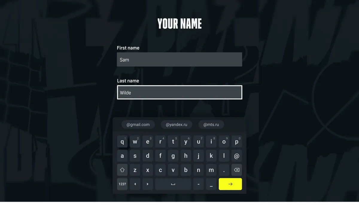 DAZN Android TV App project imagery