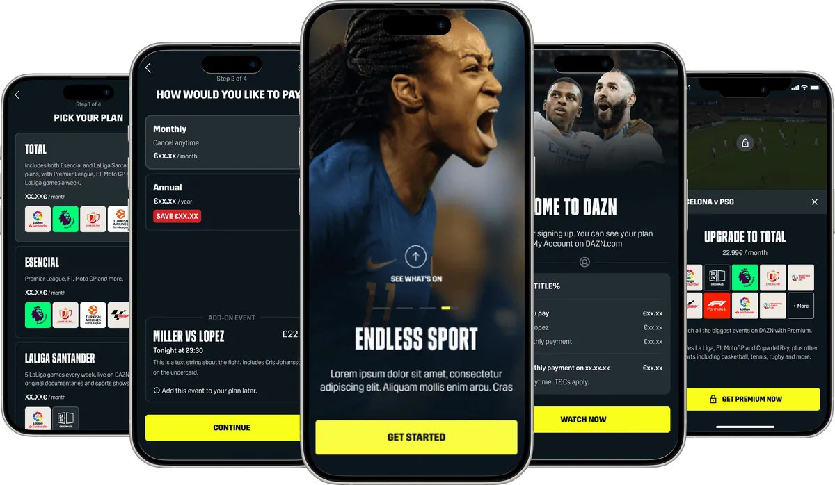 Launching DAZN's Subscriptions hero image