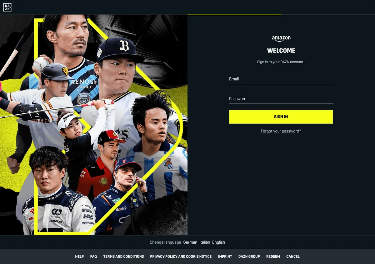 DAZN x Amazon Prime project imagery (1 of 2)